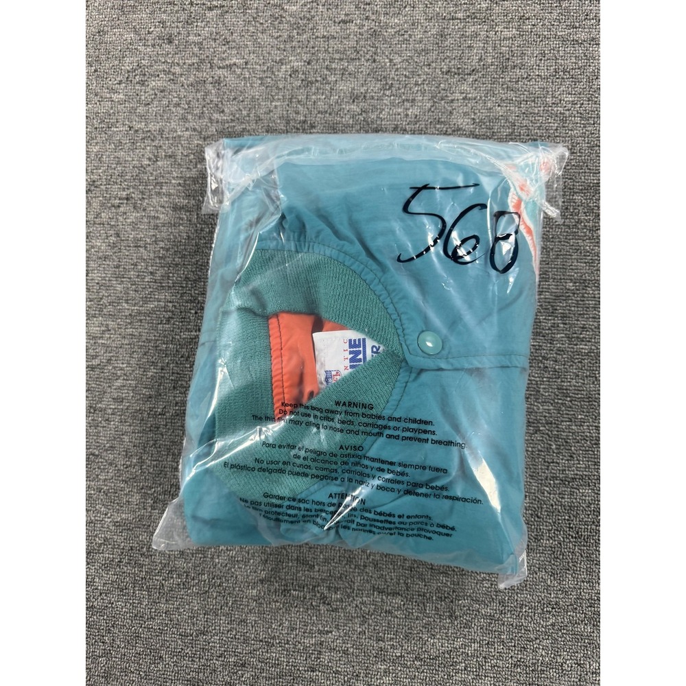 Vintage Miami Dolphins Jacket Mens XL Teal NFL Football Starter Pro Line 90s - Picture 12 of 12